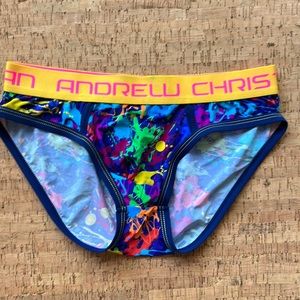 Andrew Christian Paint Splatter Briefs for men